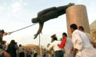 The toppling of the Saddam Hussein statue