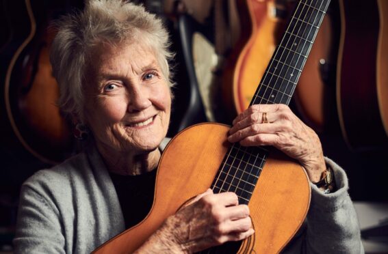 Peggy Seeger in New Malden in 2018