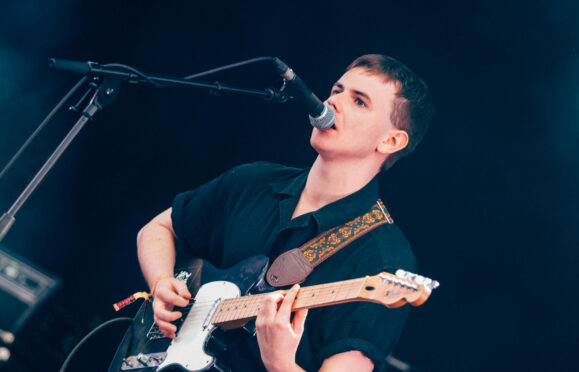 Declan Welsh on stage at TRNSMT