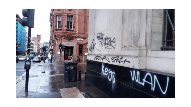 Grafitti in Glasgow.