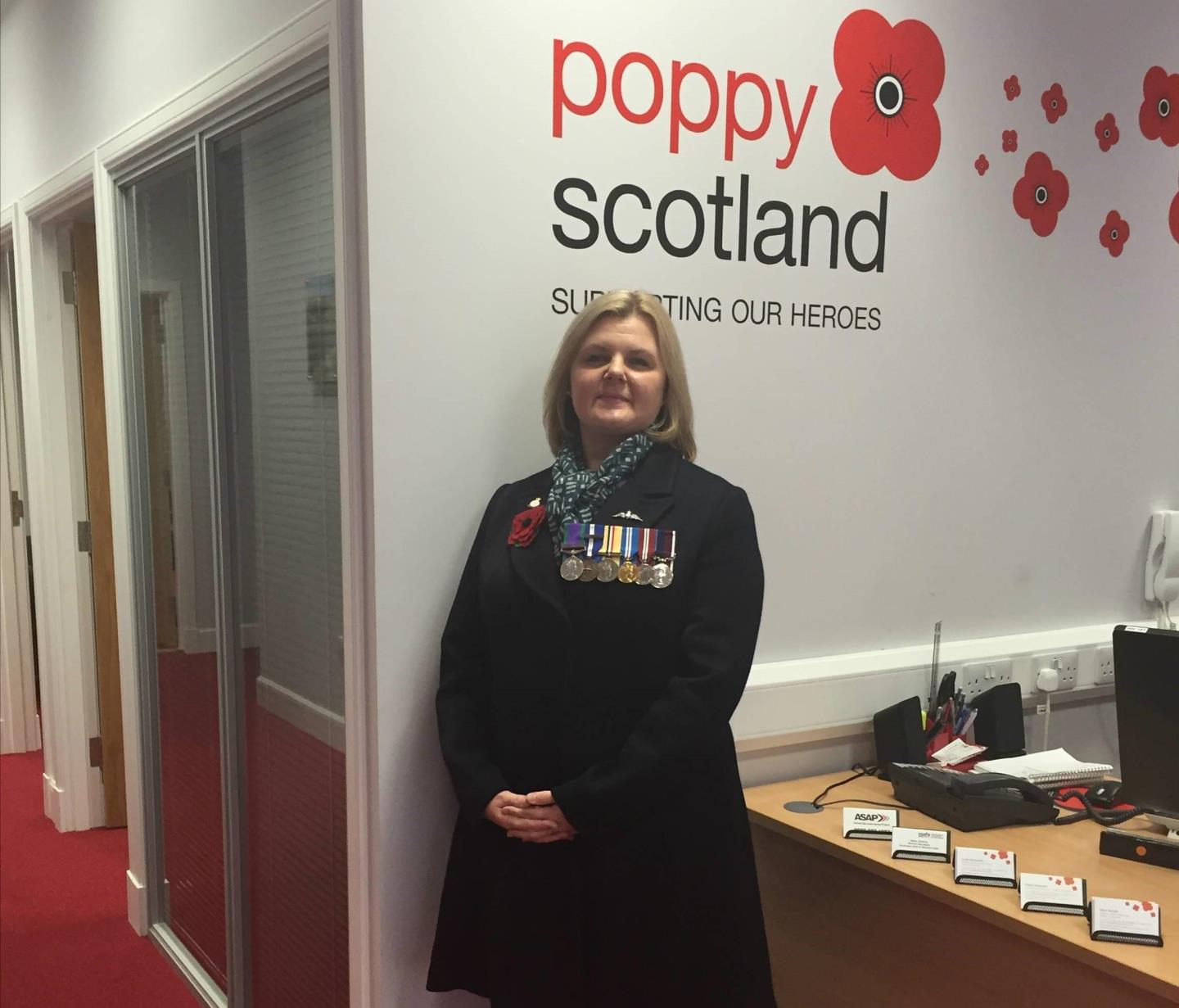 Lorna McConnell, Welfare Services Manager at Poppyscotland