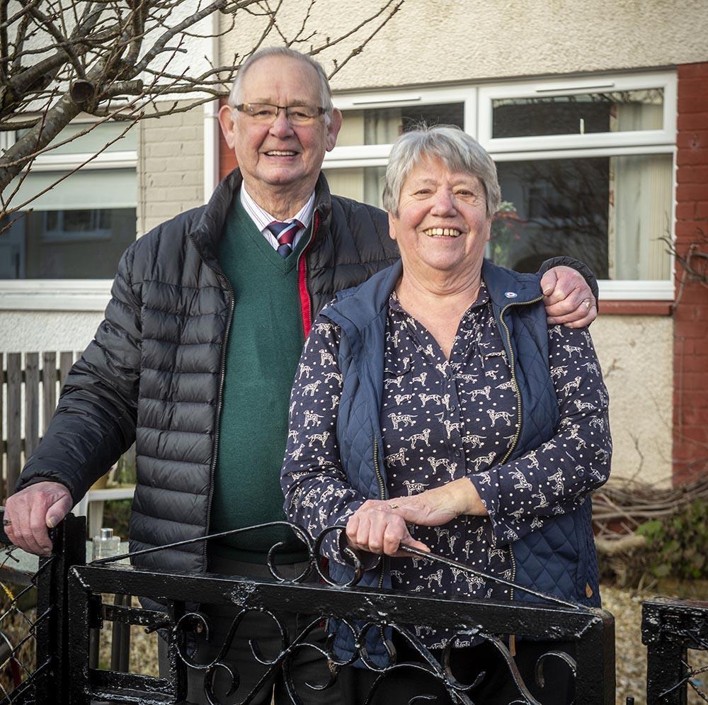 A couple who were helped by Poppyscotland's welfare services team.