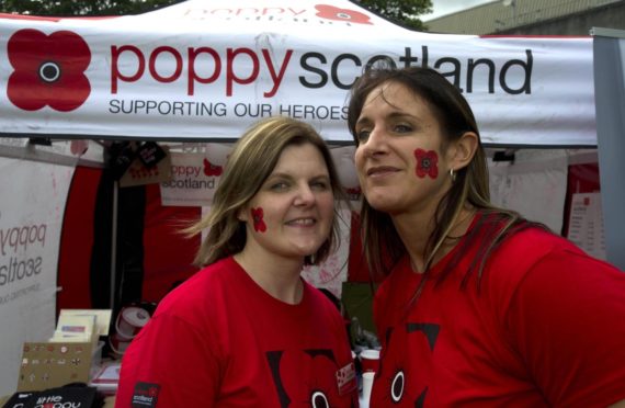 Lorna McConnell and Nina Semple, welfare services managers at Poppyscotland
