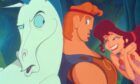 Pegasus, Hercules and Megara in Disney’s 1997 movie Hercules (Pic: Moviestore/Shutterstock)