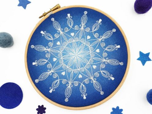 Start a rewarding Embroidery project this winter.