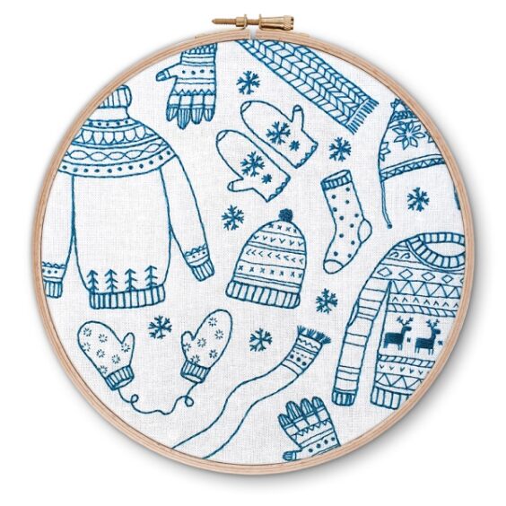 Winter Woolies Embroidery Kit.