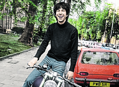 The cover of Bobby Gillespie’s memoir, colourised by Sunday Post artist John Wilkie