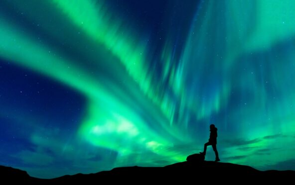 Aurora borealis.