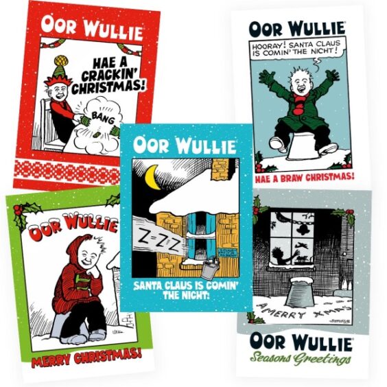 Oor Wullie Christmas Cards