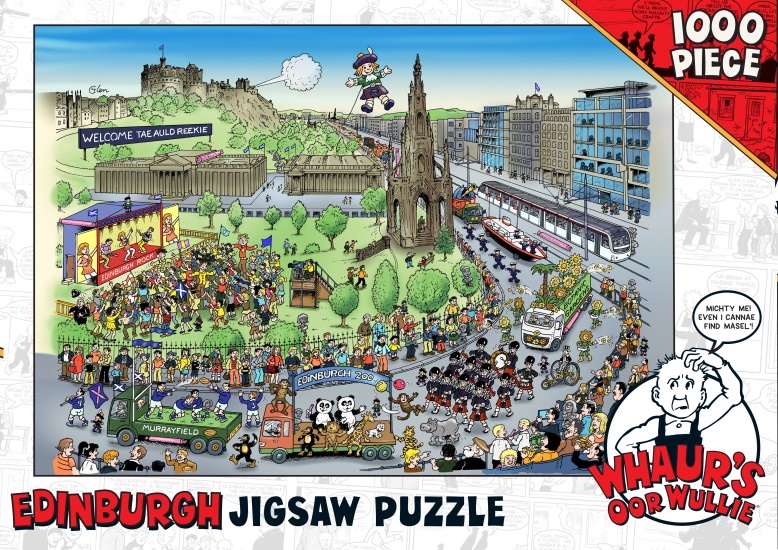 Whaur's Oor Wullie in Edinburgh Jigsaw Puzzle