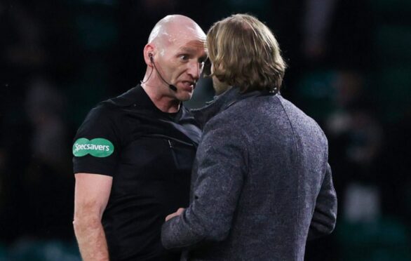 Bobby Madden and Robbie Neilson didn’t exactly see eye-to-eye