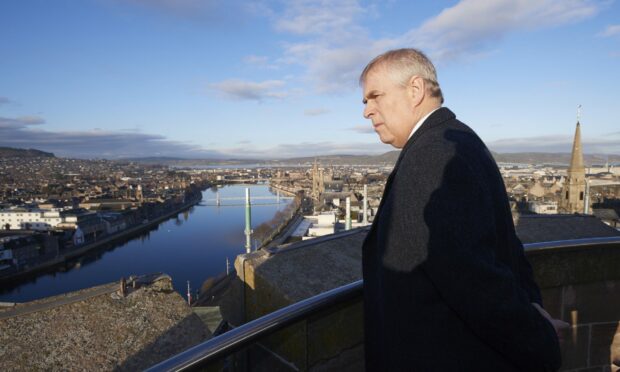 Prince Andrew explores Inverness after officially opening the city's new Highland Hospice in 2016.