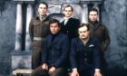 Robert Wagner and David McCallum, front, as Prisoners of War in 1972 series Colditz