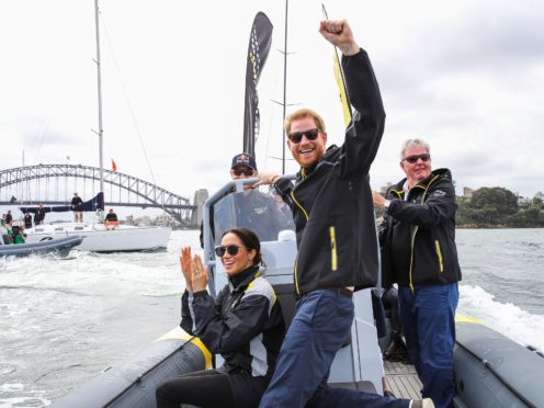 The Duke and Duchess of Sussex in Sydney harbour (Chris Jackson/Invictus Games Foundation/PA)