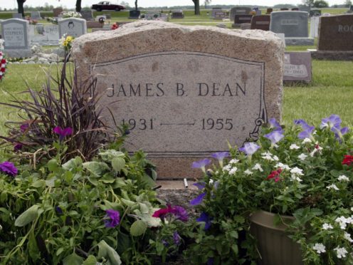 The grave of actor James Dean (John Harrell/AP)
