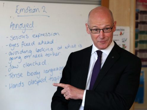 Education Secretary John Swinney said Education Scotland inspectors will produce weekly reports about the ‘quality and effectiveness’ of remote teaching (PA)