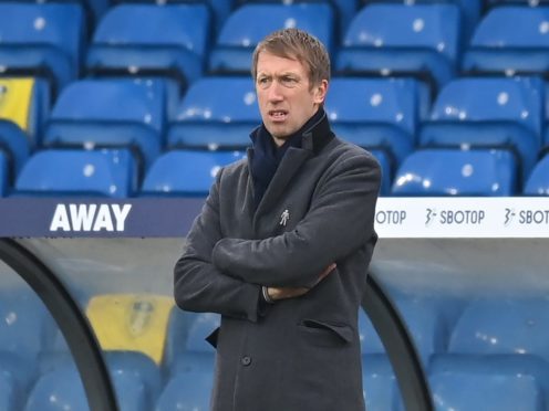 Brighton boss Graham Potter is preparing for the visit of Blackpool (Michael Regan/PA)