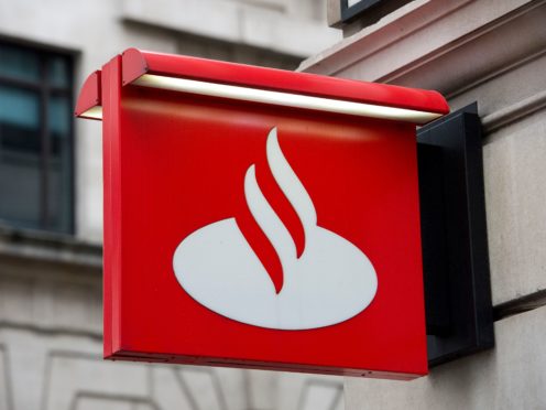 Santander Bank will close more than 100 branches by the end of August (Laura Lean/PA)