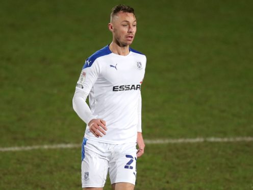 Tranmere defender George Ray is hoping to return to action against Mansfield (Simon Marper/PA)