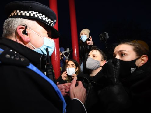 The Metropolitan Police have been backed over their handling of the Sarah Everard vigil (Victoria Jones/PA)