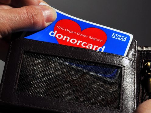 New organ donor legislation comes into force from Friday (Clive Gee/PA)