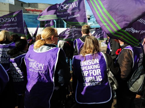 Unison members were surveyed about their mental health (Rui Vieira/PA)