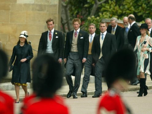 Six of the duke’s grandchildren (PA)