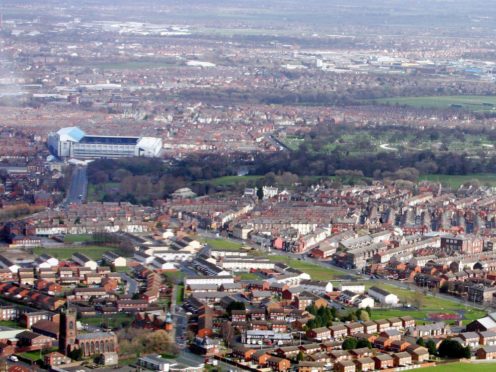 The homes of Liverpool FC, one of the six breakaway clubs, and Everton (Peter Byrne/PA)