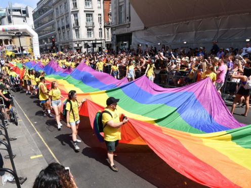 A parade in central London (John Stillwell/PA)