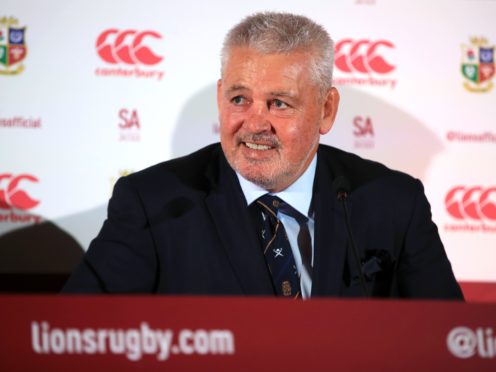British and Irish Lions head coach Warren Gatland will take his team to Jersey for their training camp (Adam Davy/PA)
