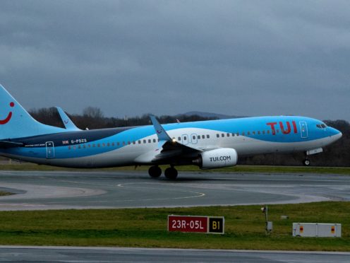 An IT glitch caused inaccurate weight calculations for a Tui flight after female passengers using the title ‘Miss’ were classified as children, an investigation has found (Peter Byrne/PA)