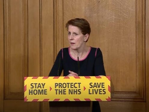 Screen grab of medical director at Public Health England Professor Yvonne Doyle during a media briefing in Downing Street, London, on coronavirus (PA Video/PA)