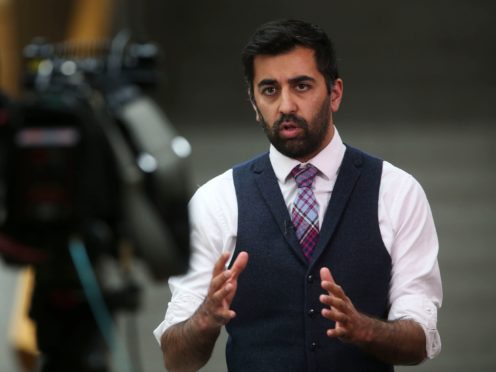 Humza Yousaf said the policy platform of the SNP is the ‘most ambitious’ of any party since devolution (Fraser Bremner/Scottish Daily Mail/PA)
