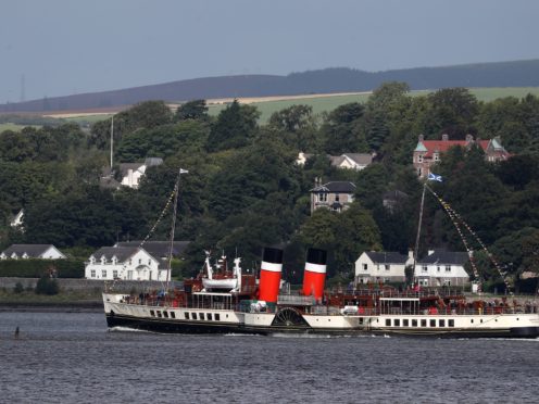 The Waverley paddle steamer crashed into the pier at Brodick, Arran, last September (Andrew Milligan/PA)