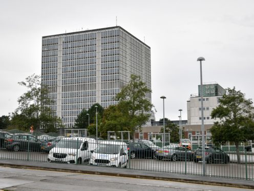 A view across the visitors’ car park at the Driver and Vehicle Licensing Agency in Swansea, where staff will go on strike again in May (Ben Birchall/PA)