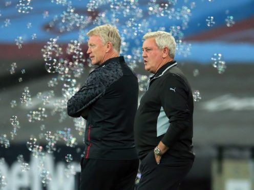 Newcastle boss Steve Bruce, right, has saluted West Ham counterpart David Moyes, left, ahead of their clash on Saturday (Adam Davy/PA)
