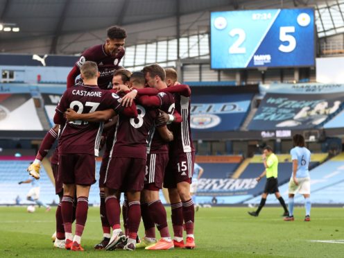 Leicester were big winners at Man City earlier in the season (Catherine Ivill/PA)