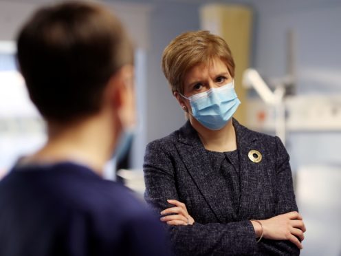Nicola Sturgeon has outlined SNP plans for a ‘full-scale post-pandemic remobilisation of the NHS’ (PA)