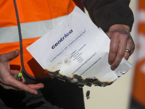 The GMB union has condemned the ‘mass sackings’ of British Gas engineers amid a long-running dispute with Centrica over pay and conditions (Steve Parsons/PA)