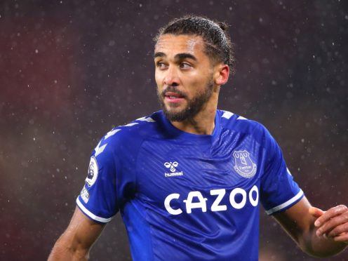 Dominic Calvert-Lewin missed Everton’s 0-0 draw at Brighton due to an abductor injury (Alex Livesey/PA).
