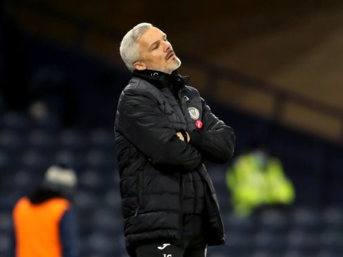 St Mirren manager Jim Goodwin handed immediate two-game touchline ban (Jane Barlow/PA)