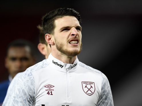 Declan Rice has been linked with Manchester United (Peter Powell/PA)