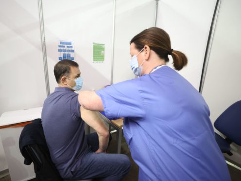 People in Northern Ireland in the 40-44 age group can book a Covid-19 vaccination from noon on Thursday (Liam McBurney/PA)