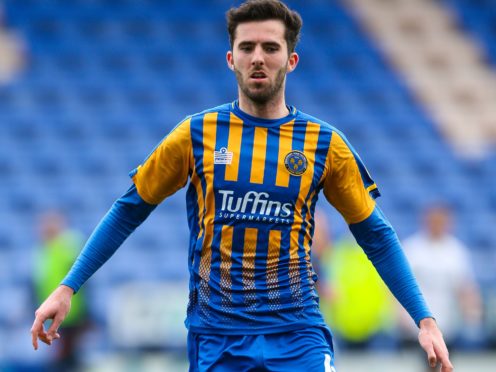 Shrewsbury midfielder Sean Goss is unavailable (Barrington Coombs/PA)