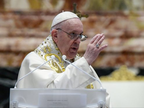 Pope Francis delivers his Urbi et Orbi blessing (Filippo Monteforte/Pool photo via AP)