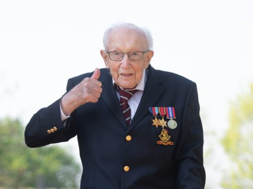 Thousands of people are said to be taking part in Captain Tom 100 (Joe Giddens/PA Wire)