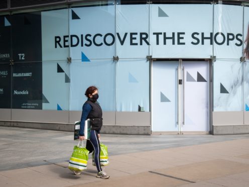 Non-essential shops have been closed (Dominic Lipinski/PA)