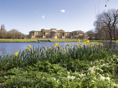 The garden at Buckingham Palace in spring (John Campbell/Royal Collection Trust/PA)