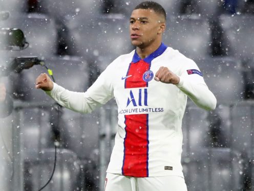 Kylian Mbappe scored twice as Paris St Germain beat Bayern Munich (Matthias Schrader/AP/PA)