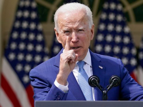 US President Joe Biden speaks about gun violence prevention in the Rose Garden at the White House (AP/Andrew Harnik)